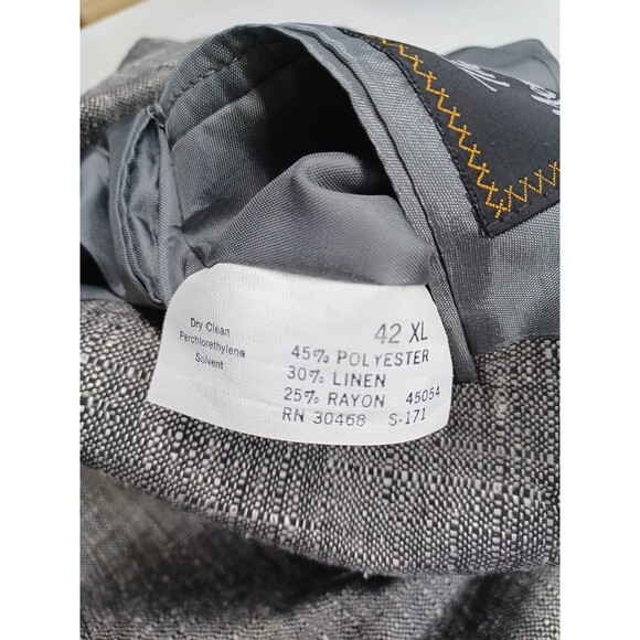 The Mens Store Mens Gray Blazer Jacket Sports Coat 42 XT Linen Blend - Picture 8 of 8